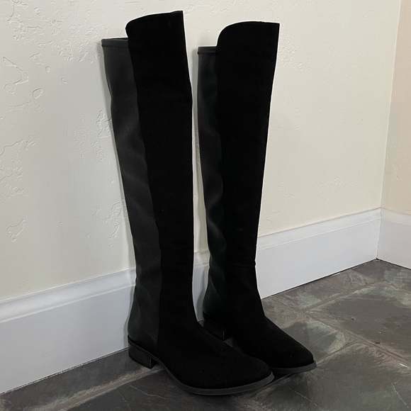 Sundance Shoes - Never worn black suede knee-high boots.